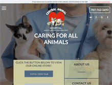 Tablet Screenshot of centralanimalhosp.com